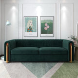 Modern Premium Sofa Set in Suede Charcoal