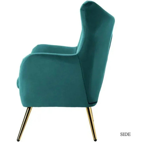 Becky Suede Accent Chair - Luxe Maple