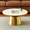 Nano Center Table in Gold Finish.