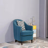 Cupbox Accent Chair in Blue - Luxe Maple