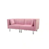 Dolcy Line Sofa Set in Pink