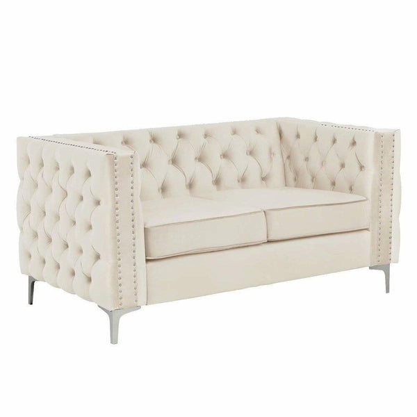 Livup Chesterfield Sofa Set - Luxe Maple