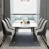 Rolex Luxury 6 Seater Dining Table in Black - Luxe Maple