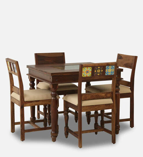 Unicorn 4 Seater Dining Table in Natural Color