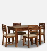 Topline 4 Seater Dining Table in Natural Color