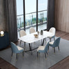 Lexus Luxury 6 Seater Dining Table in Blue White Marble
