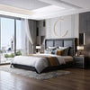 France Luxury Upholstered Bed in Leatherette King Pro