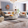 Sisco Premium Chesterfield Sofa Set in White Leatherette 3+1+1 Seater