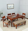 Superb 6 Seater Dining Table in Wenge Color - Luxe Maple