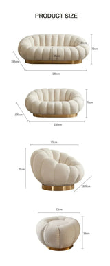 Cosco Premium Modern Sofa Set In Brooklyn Fabric