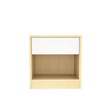 Monaco Engineered Wood Wenge Finish Bedside Table