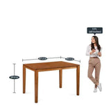 Jackie 4 Seater Dining Table in Honey Teak Color