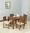 Topline 4 Seater Dining Table in Natural Color - Luxe Maple