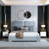 Logic Luxury Upholstered Bed In Suede King Pro