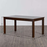 Rolex 6 Seater Dining Table in Grey/Wenge