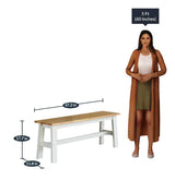 Smarty 6 Seater Dining Table in White Color