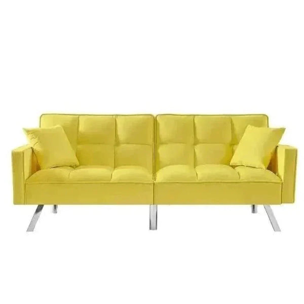 Blockbox Modern Suede Sofa Sets - Luxe Maple