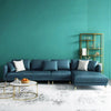Pluto Luxury Modern Leatherette Sofa Set in Green - Luxe Maple
