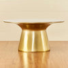 Nano Center Table in Gold Finish.
