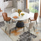 Umrao Luxury 6 Seater Dining Table - Luxe Maple