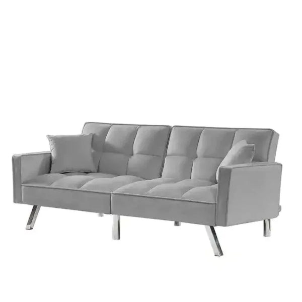 Blockbox Modern Suede Sofa Sets - Luxe Maple