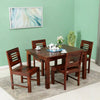 Hazelnut 4 Seater Dining Table in Honey Teak Color