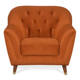 Nuke Couch Accent Chair in Orange Color