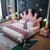 Tulip Upholstered Kids Bed Without Storage in Suede
