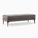 Mosco Lounger in Suede Dark Grey