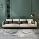 Mono Luxury Modern Sofa Sets In Leatherette 3 Seater Brown