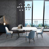 Lexus Luxury 6 Seater Dining Table in Blue - Luxe Maple