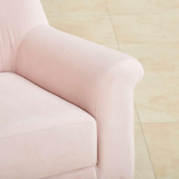 Inox Kings-well Barrel Accent Chair in Pink - Luxe Maple