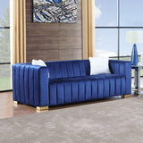 Proline Sofa Set with SS Legs Blue