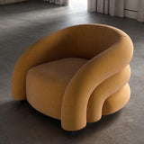 Husky Suede Accent Chair Yellow