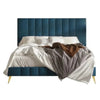 Bravo Luxury Upholstered Bed Without Storage in Suede.