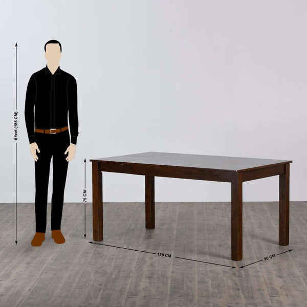 Rolex 6 Seater Dining Table in Grey/Wenge - Luxe Maple