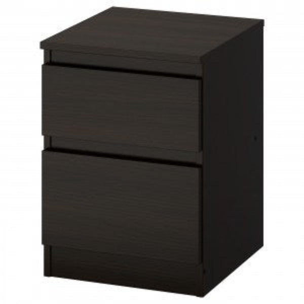 Kelix Engineered Wood Wenge Finish Bedside Table.