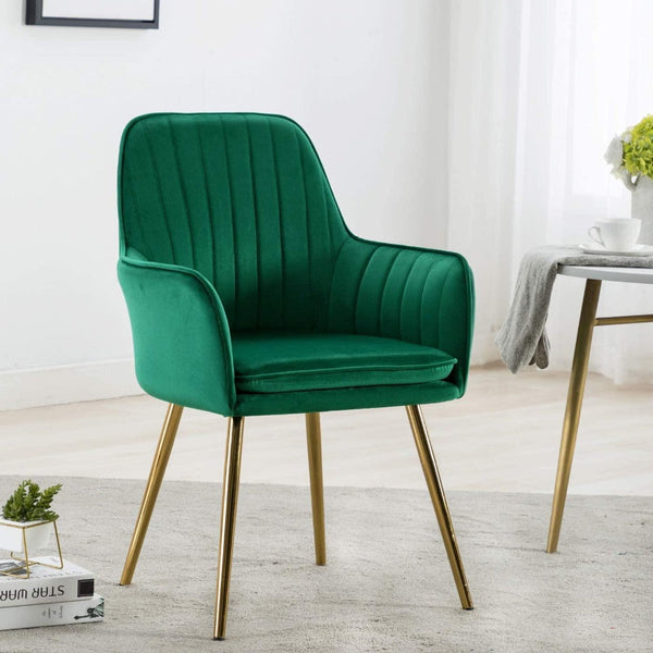 Oppo Suede Accent Chair - Luxe Maple
