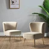 Pepper Accent Chair ( Pair ) Beige