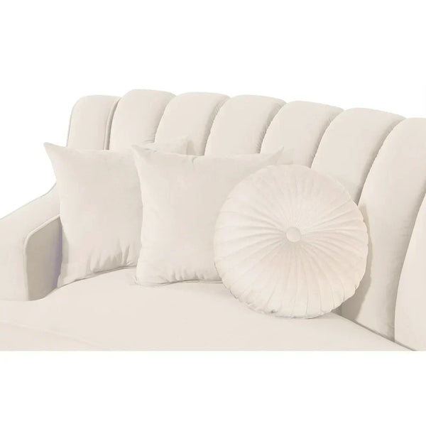 Mexican Round Modern Suede Sectional Sofa