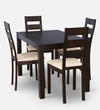 Tony 4 Seater Dining Table in Wenge Color - Luxe Maple