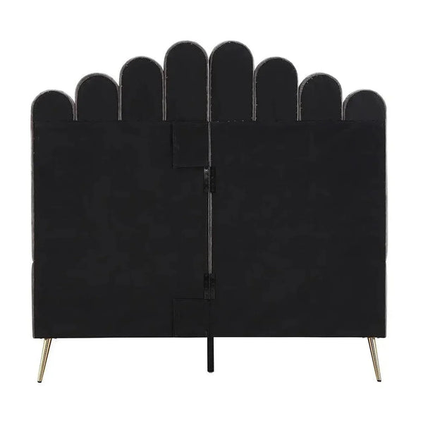 Classic Uniline Luxury Upholstered Bed Without Storage in Suede.