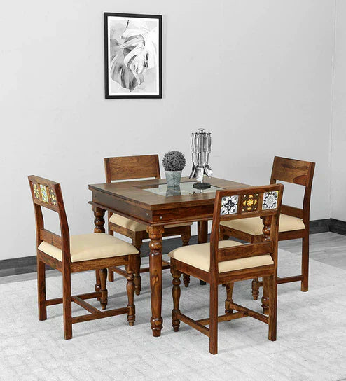 Unicorn 4 Seater Dining Table in Natural Color