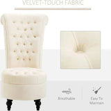 Jacky & Hill High Back Chair Beige