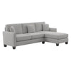 Celio Modern Suede Sectional Sofa