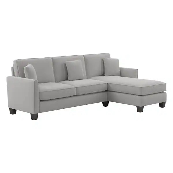 Celio Modern Suede Sectional Sofa
