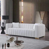 Proline Luxury Sofa Set in Suede White