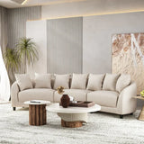 Rolex Round Modern Molfino Sectional Sofa Beige