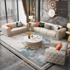 Dexter Modern Straight Line Chesterfield Sofa Set in Leatherette 3+2+2 Seater
