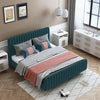 Uniline Pro Luxury Upholstered Bed Without Storage in Suede.